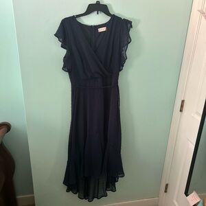 Altar’d State Dress women’s size medium high-low navy blue